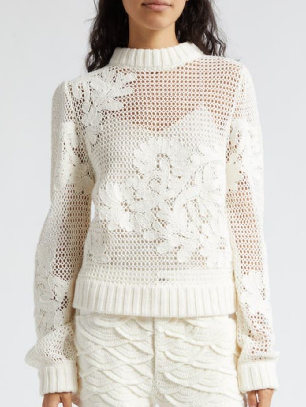 FARM RIO EMBROIDERED KNIT SWEATER - Picture 2 of 10